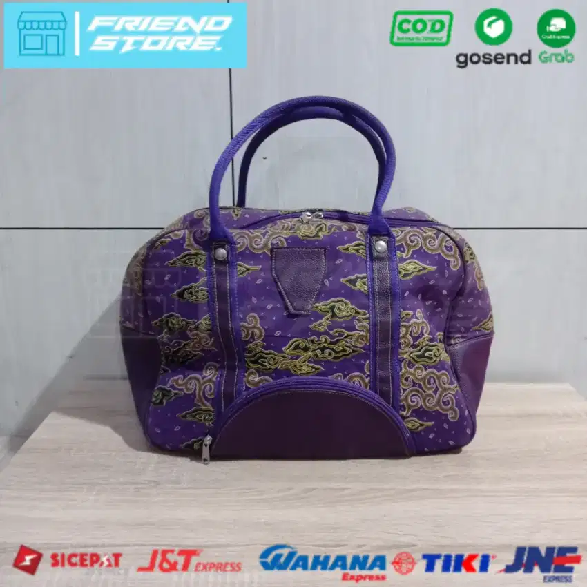 Tas Travel Batik Ungu (Second)