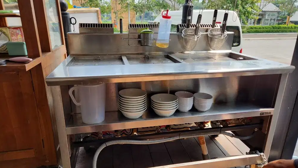 Dijual gas noodle cooker second merk Getra