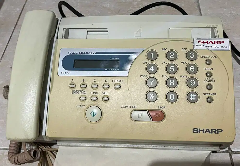 DIJUAL CEPAT Mesin Facsimile Fax SHARP GQ 52