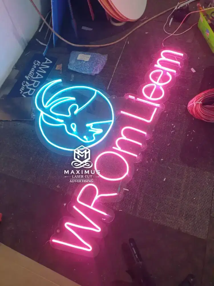 NEON FLEX LOGO CAFE / TULISAN NYALA