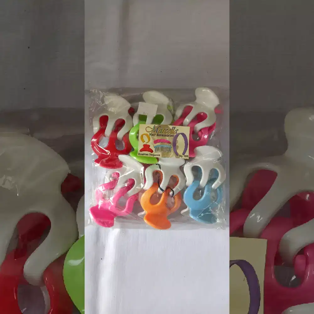 Jepitan Rambut 2 Warna bolak-balik