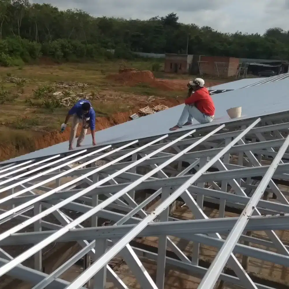 Pasang Reng Atap Kanopi Renovasi Jasa Aplikator Baja Ringan Galvalum B