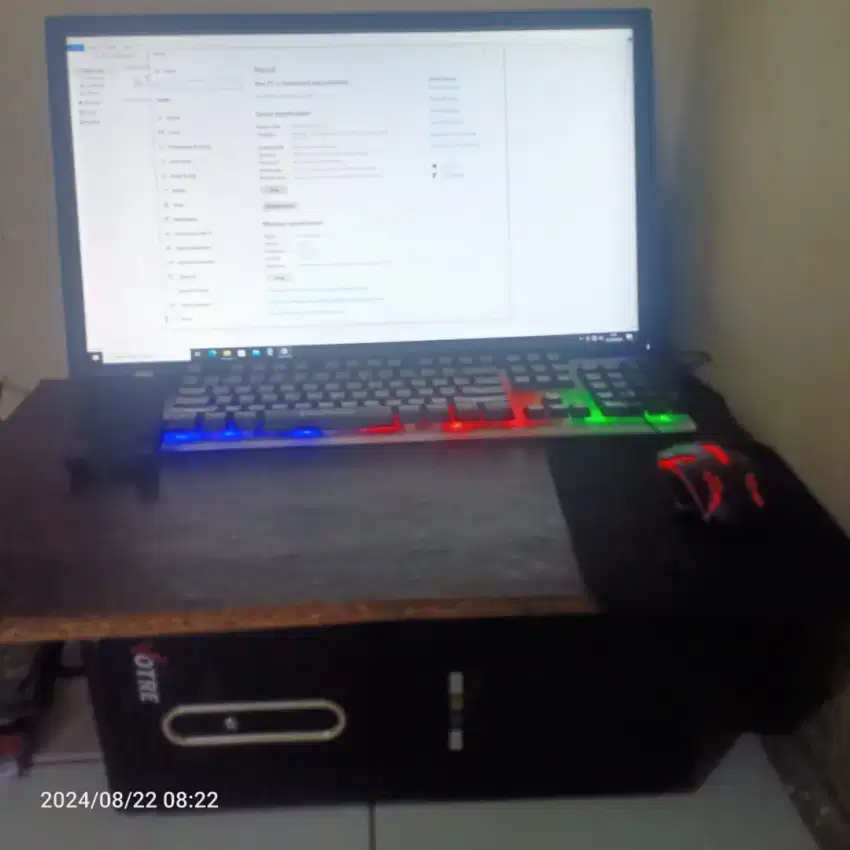 PC fullset mid game AMD A8 7650k ram 8 gb monitor 24 nch