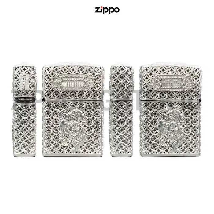 New Zippo Silver Statue of Pixiu Limited Edition NO 3788 Original