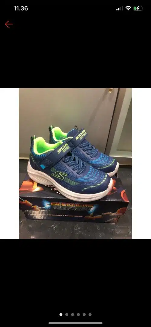 SEPATU ANAK SKECHERS HYDRO TRONIX HYPER BLITZ NAVY BLUE SIZE 32EUR