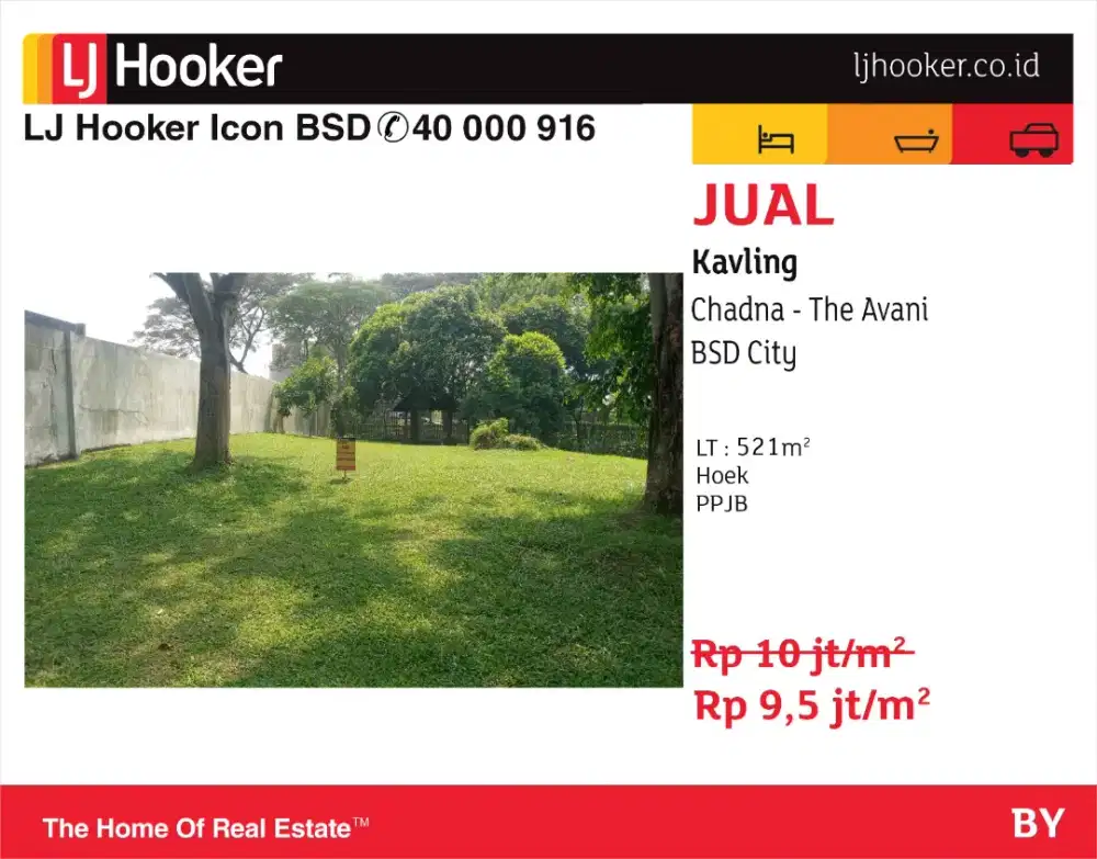dijual kavling hoek the avani cluster chadna bsd city