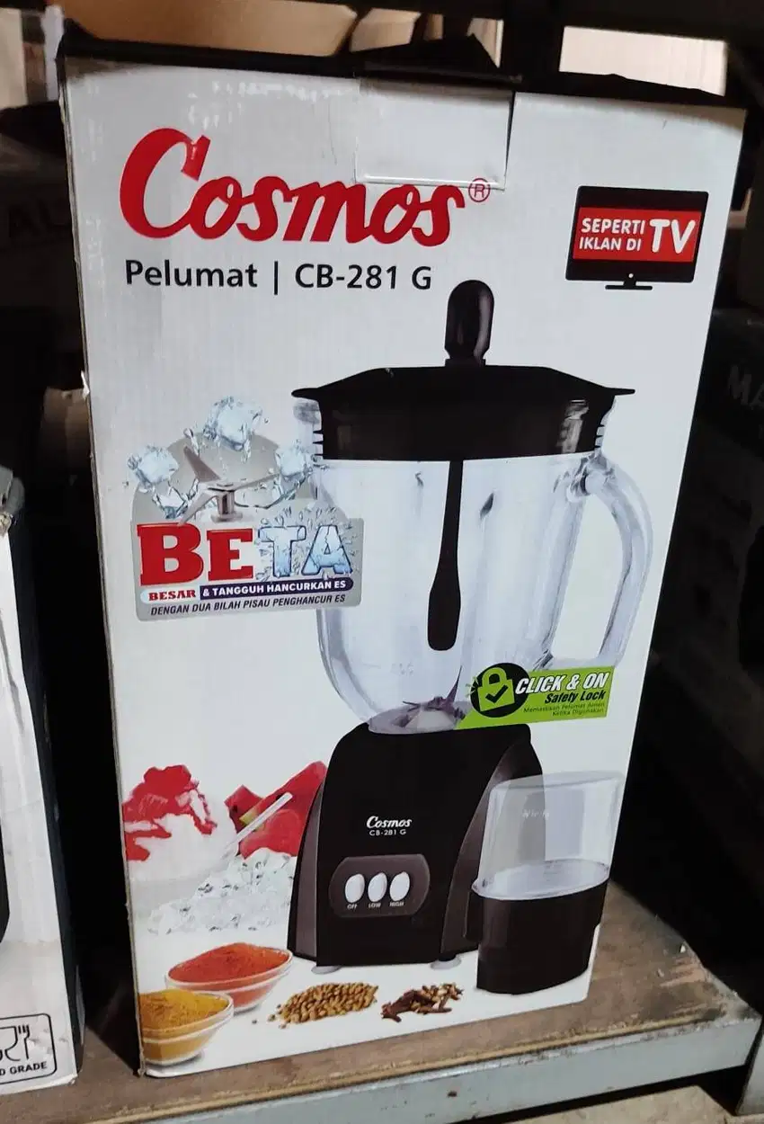 Cosmos Blender Gelas 2 Liter CB-281G 2L Pelumat CB 281G GARANSI RESMI