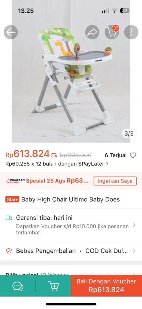 Baby High Chair Ultimo Baby Does