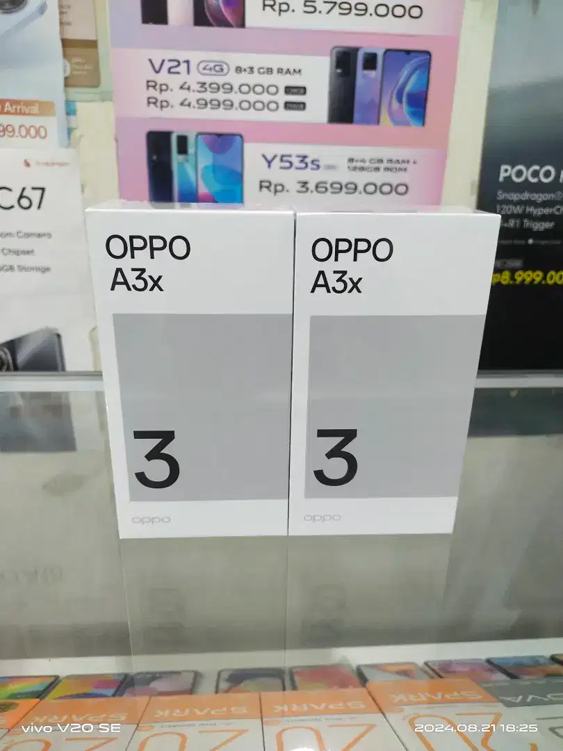 Oppo A3X 4/64 GB Snapdragon 6s 4G Gen 1 SUPERVOOC 45W Garansi Resmi