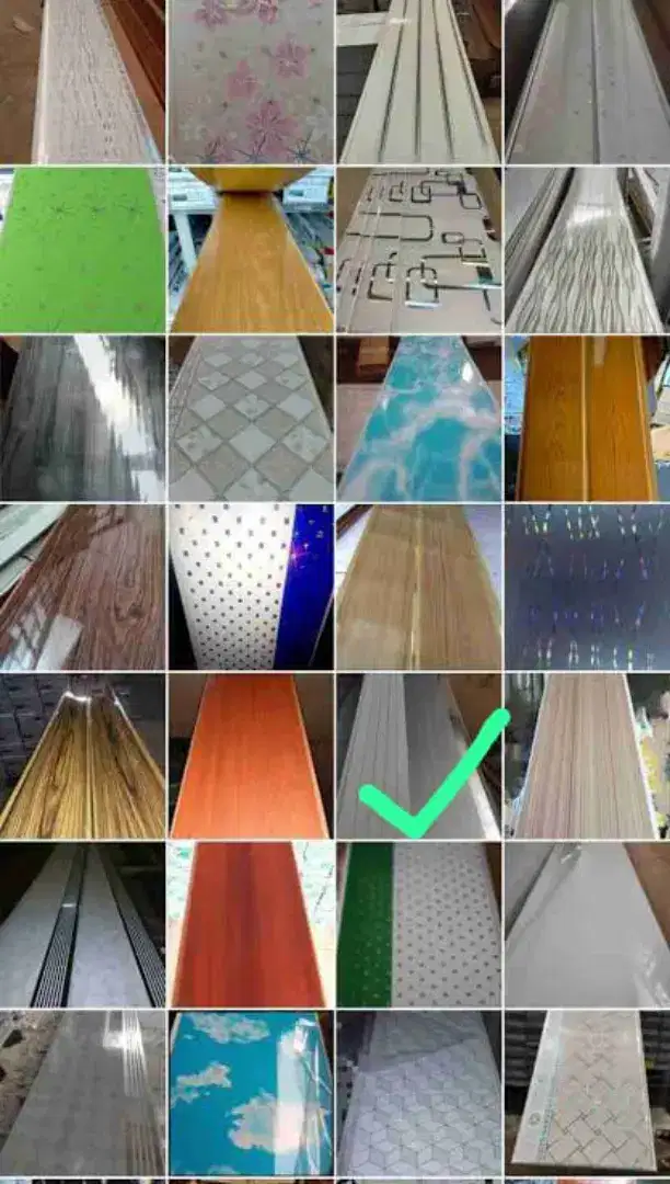 Plafon PVC terpasang murah