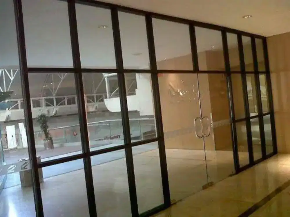 Kusen Aluminium pintu jendela kaca