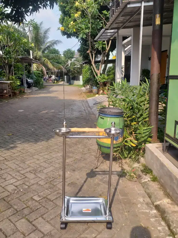 (READY) Tangkringan Stainless Burung Parrot