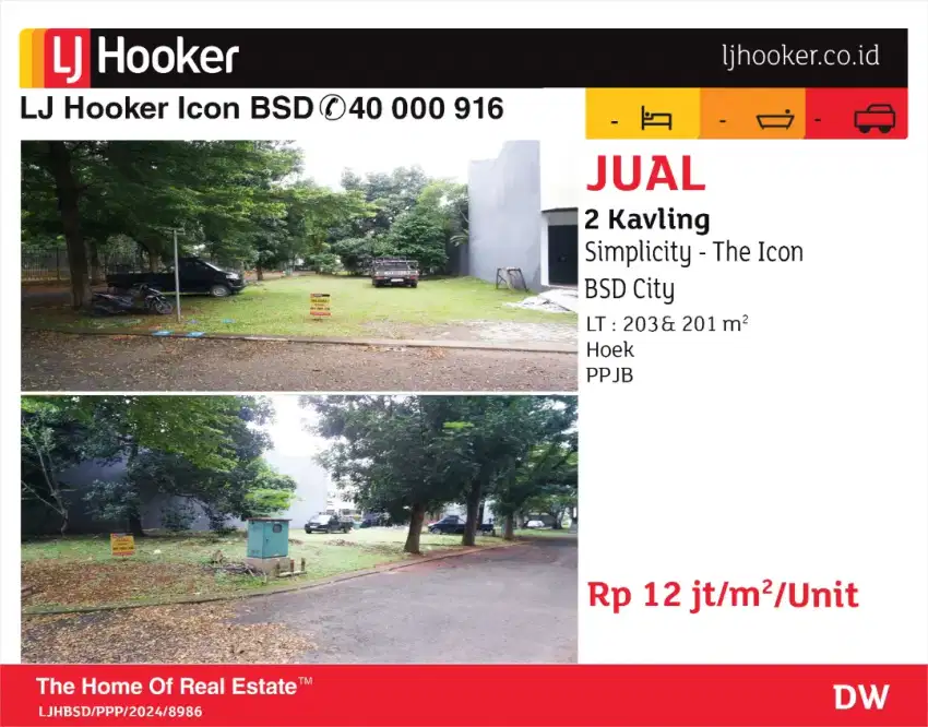 jual kavling hoek icon cluster simplicity