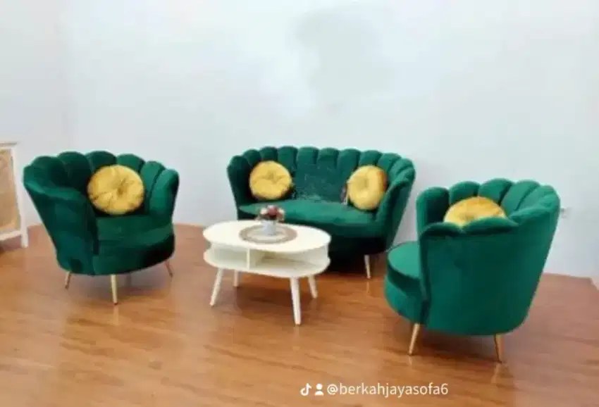 Sofa retro kain kanvas