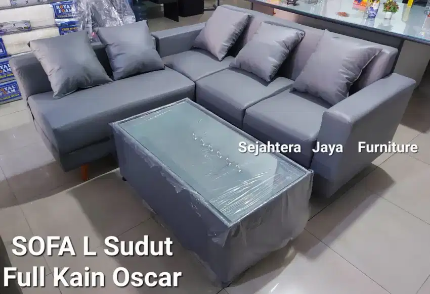 TERMURAH Sofa L Baru Minimalis Kain Oscar