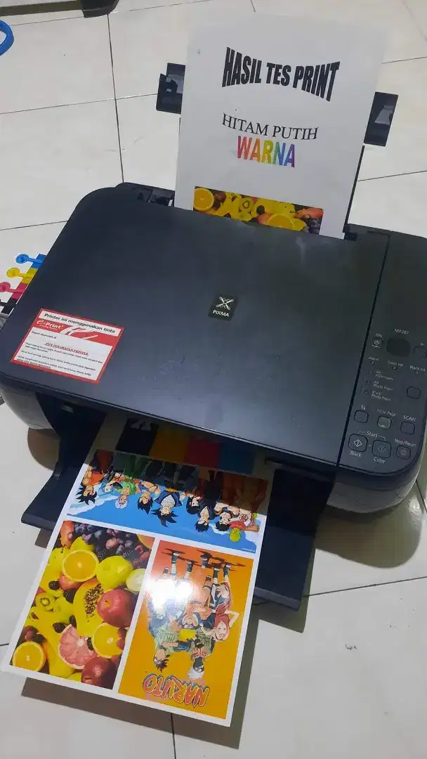 Printer Canon MP287 Scan Copy Mulus Siap Pakai