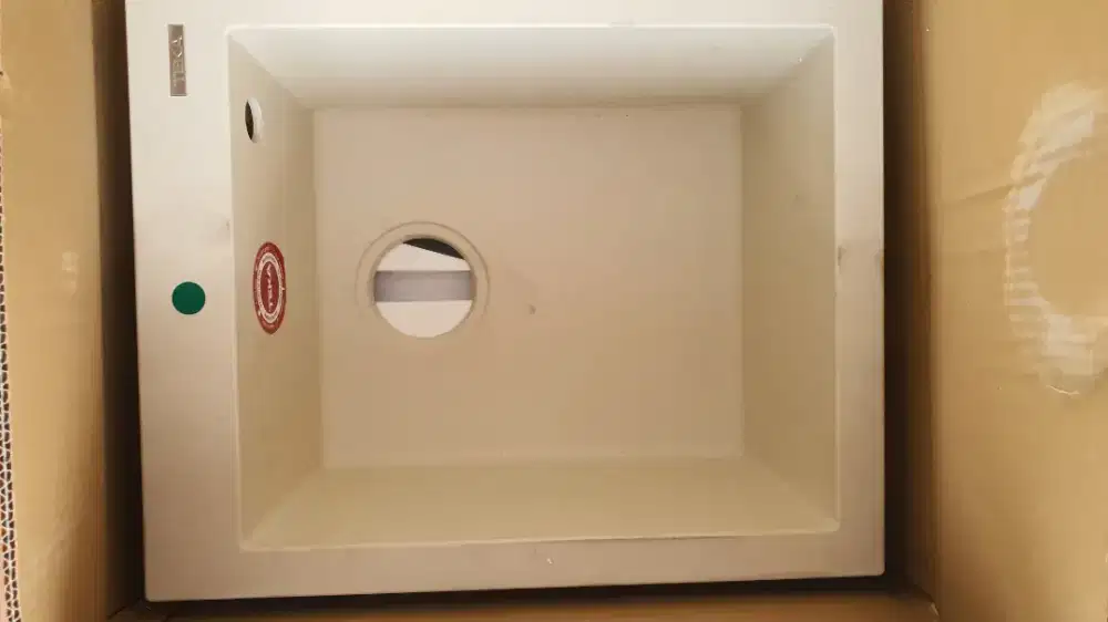 Murah sink Bak Cucian piring baru sink granite merk TEKA warna cream