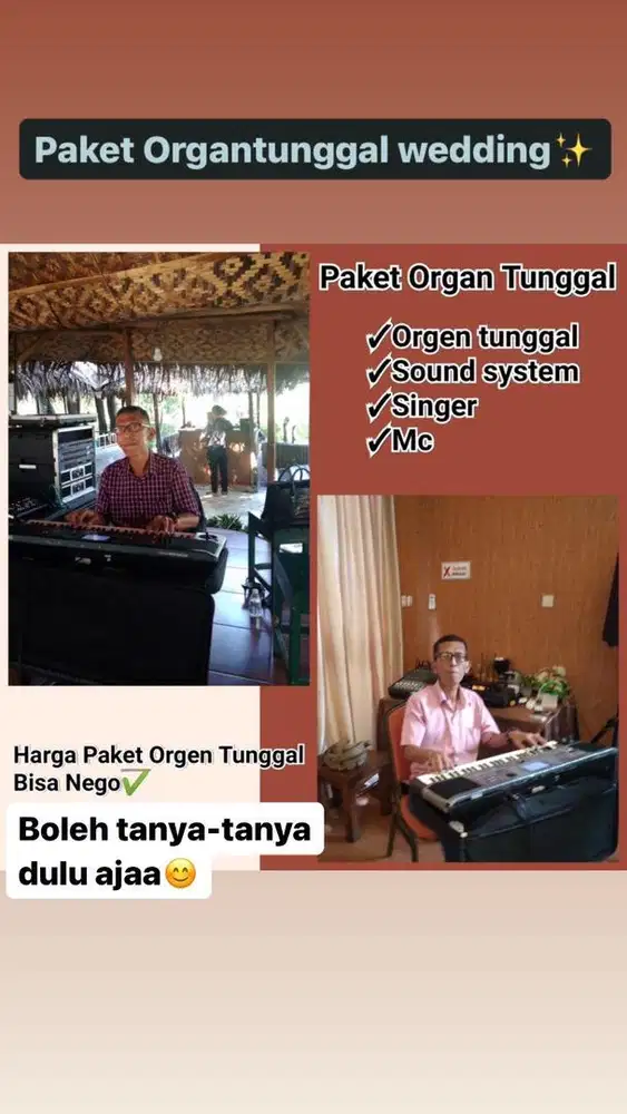 JASA SOUND ORGEN TUNGGAL