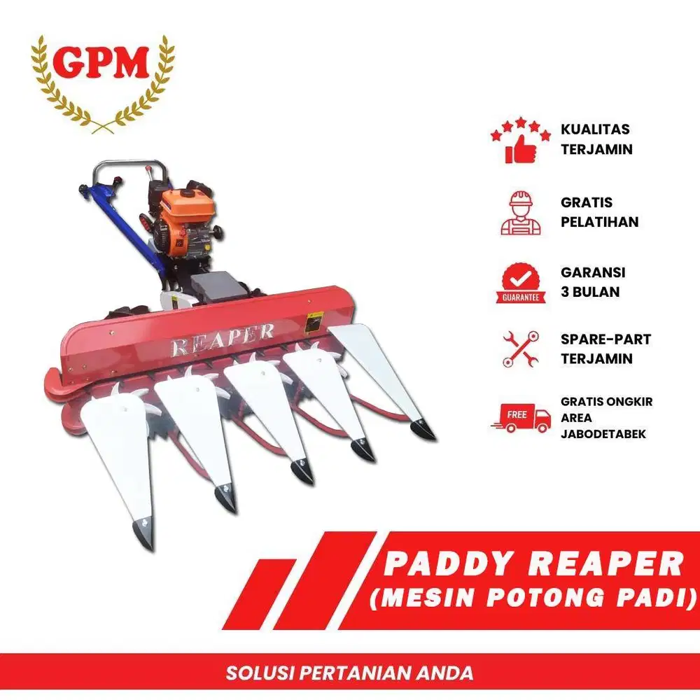 Mesin traktor potong panen penuai padi paddy reaper 4G120A GALAXY