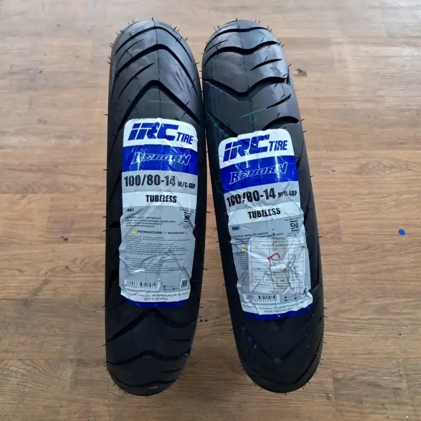 BAN IRC REBORN NR87 TL 100/80 R14 M/C 48P (MURAH & BERKUALITAS)