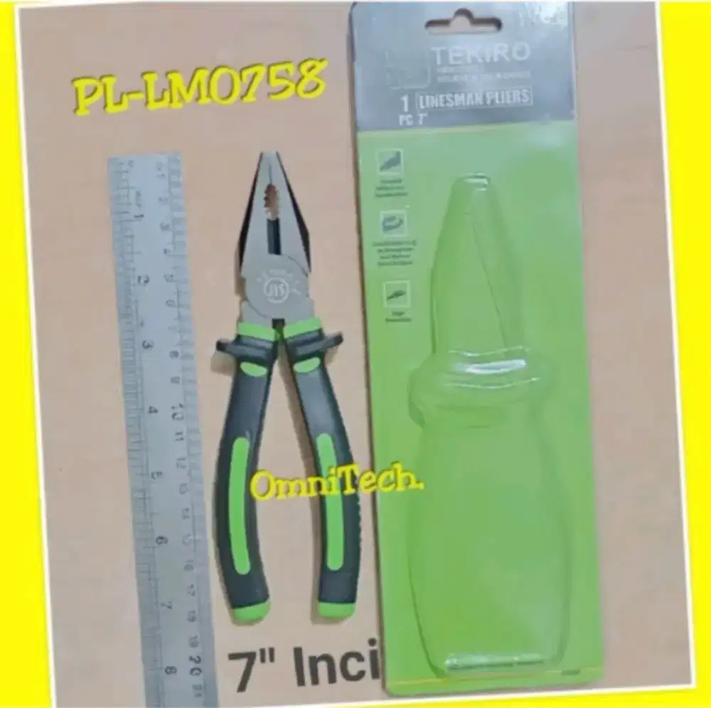 Tang Jepit Kombinasi Tekiro 7 LM0758 JIS Japanese Industrial Standard