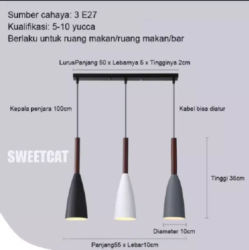 LAMPU GANTUNG KAFE / RUANG MAKAN