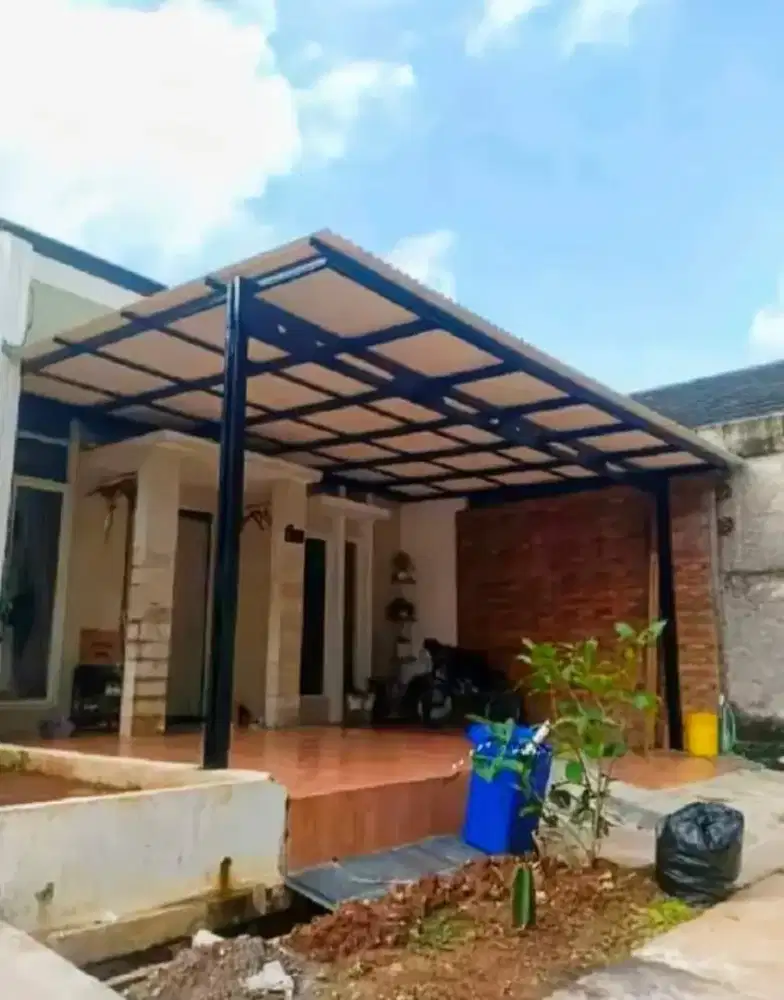 Minimalis kanopi balkon teras