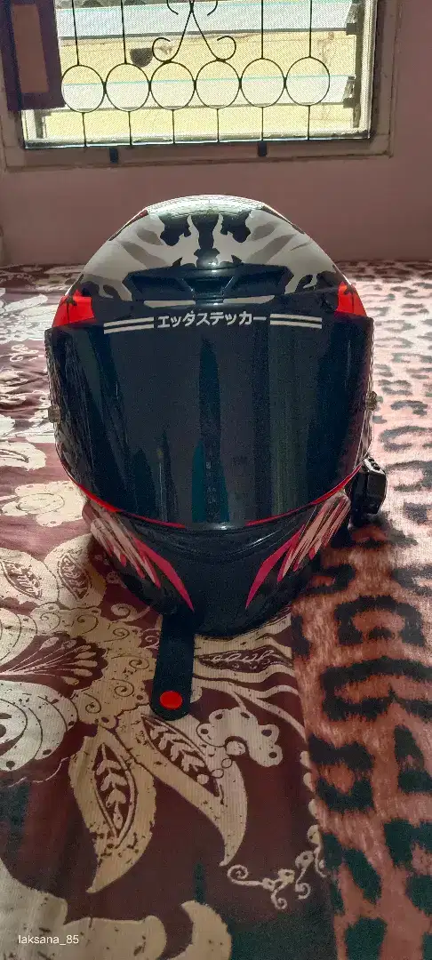 Jual cepat helm kyt carnage dan intercom