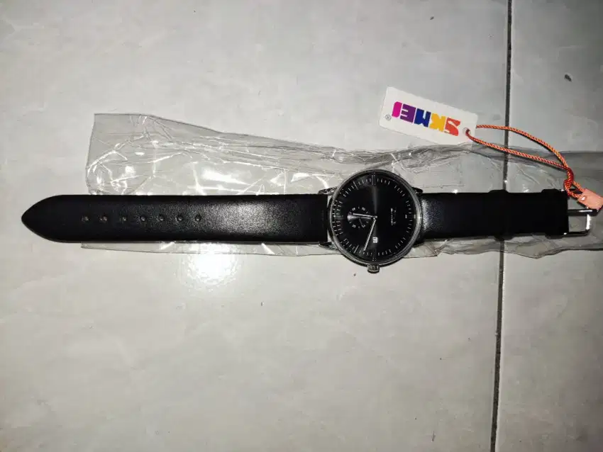 SKMEI 9083 Jam Tangan Pria Analog Chronograph Tali Kulit MGOS