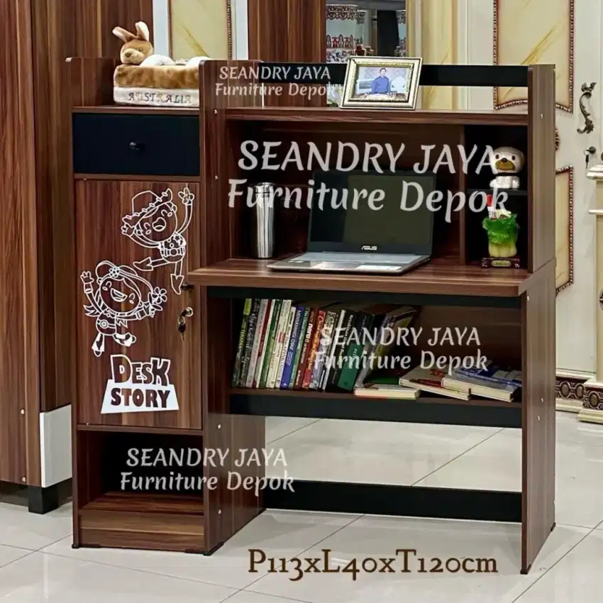 SEANDRY JAYA Furniture Depok/Meja Belajar Anak Minimalis/Karakter/COD