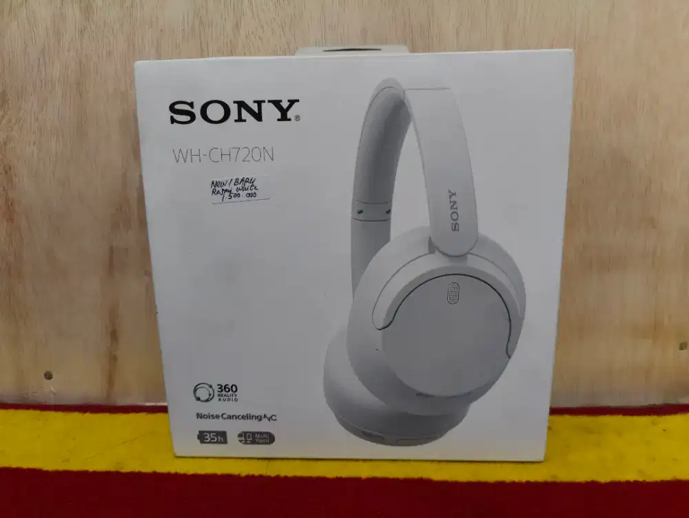 Headphone Wireless Sony WH-CH720N White Resmi Baru