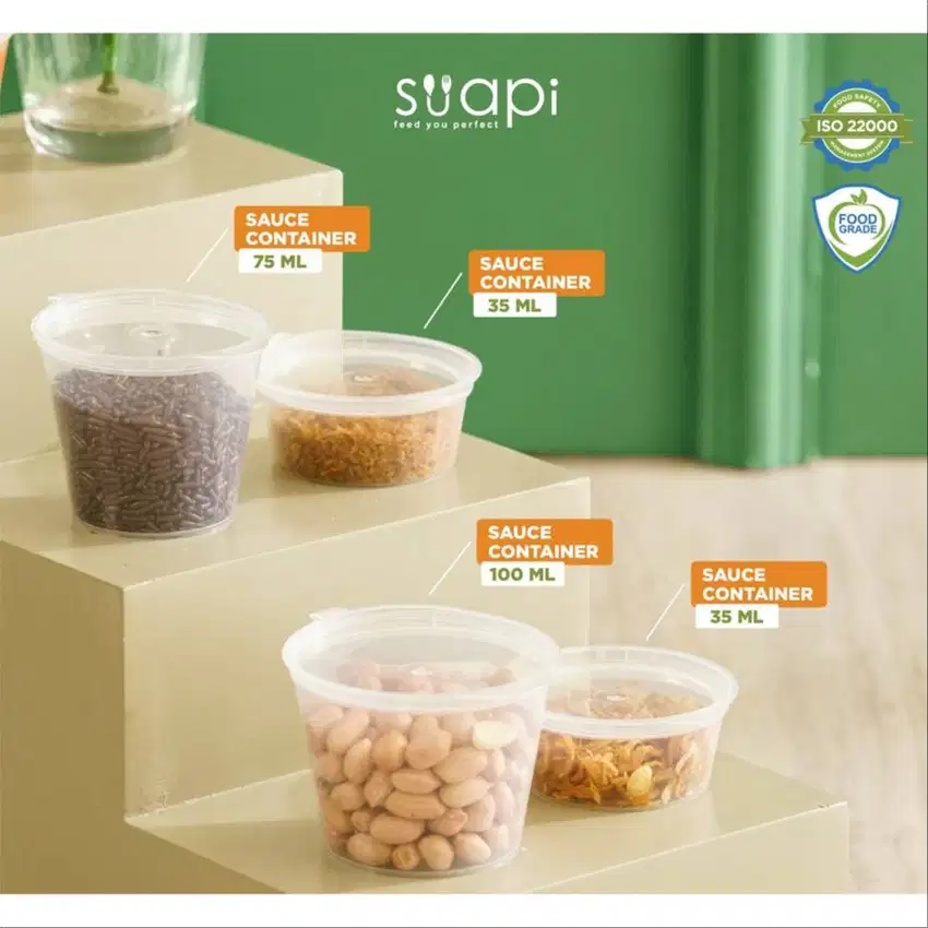 Sauce Container Suapi 35 ml / Cup Sambal Suapi 35 ml / Tempat Saos