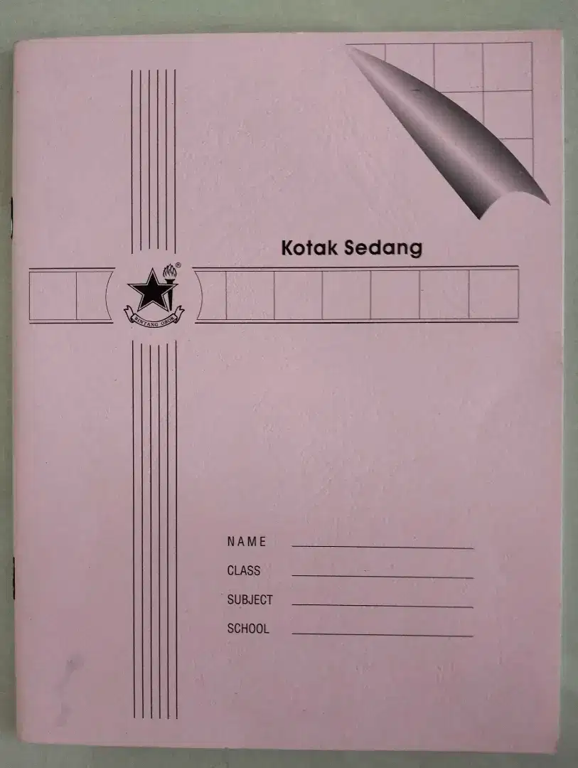 Buku Kotak Sedang (Pink)