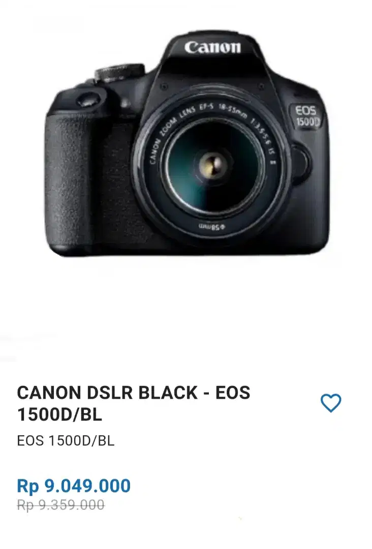 Dijual Camera Canon DSLR Black Murahhh