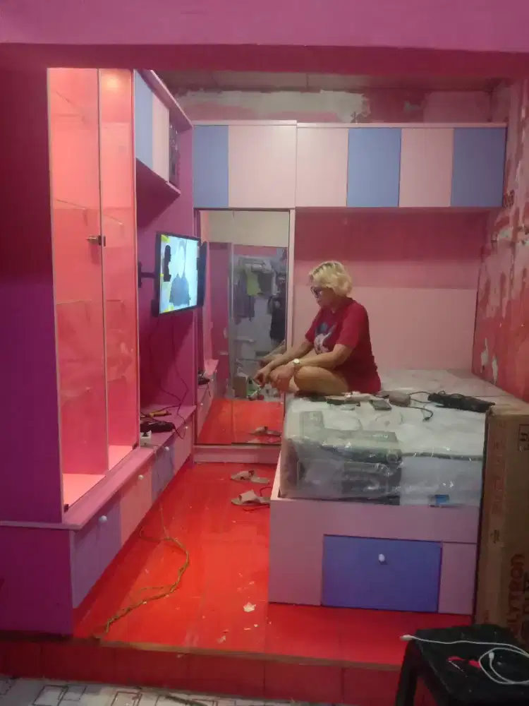 Lemari paketan untuk kamar dewasa dan anak2 permeter