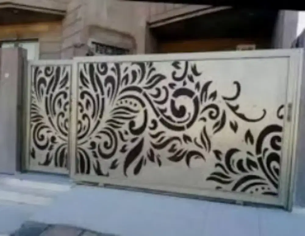 Pagar dorong plat cutiing