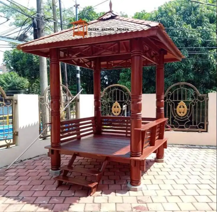 GAZEBO KAYU GLUGU MURAH