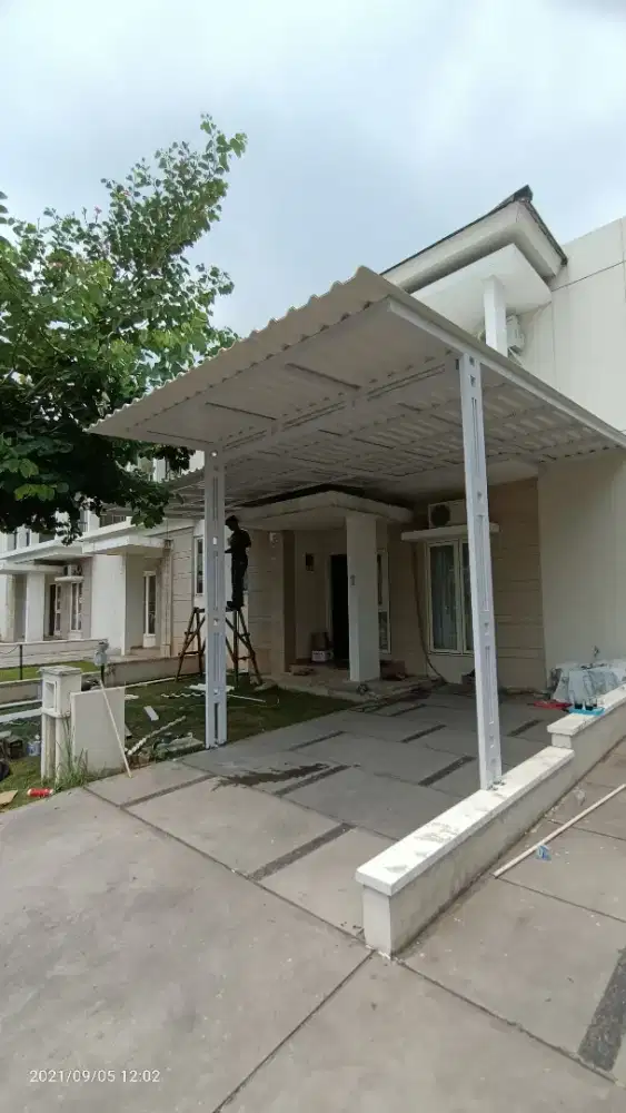 Kanopi rumah kanopi alderon dabel