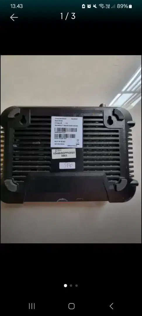 Kabel modem kondisi aman