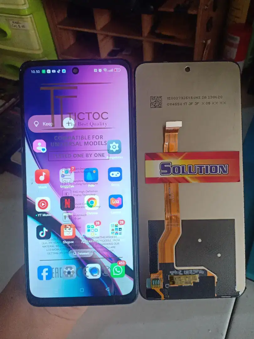 LCD TOUCHSCREEN OPPO A1 / A58 / REALME C55 / REALME 11 5G + PASANG