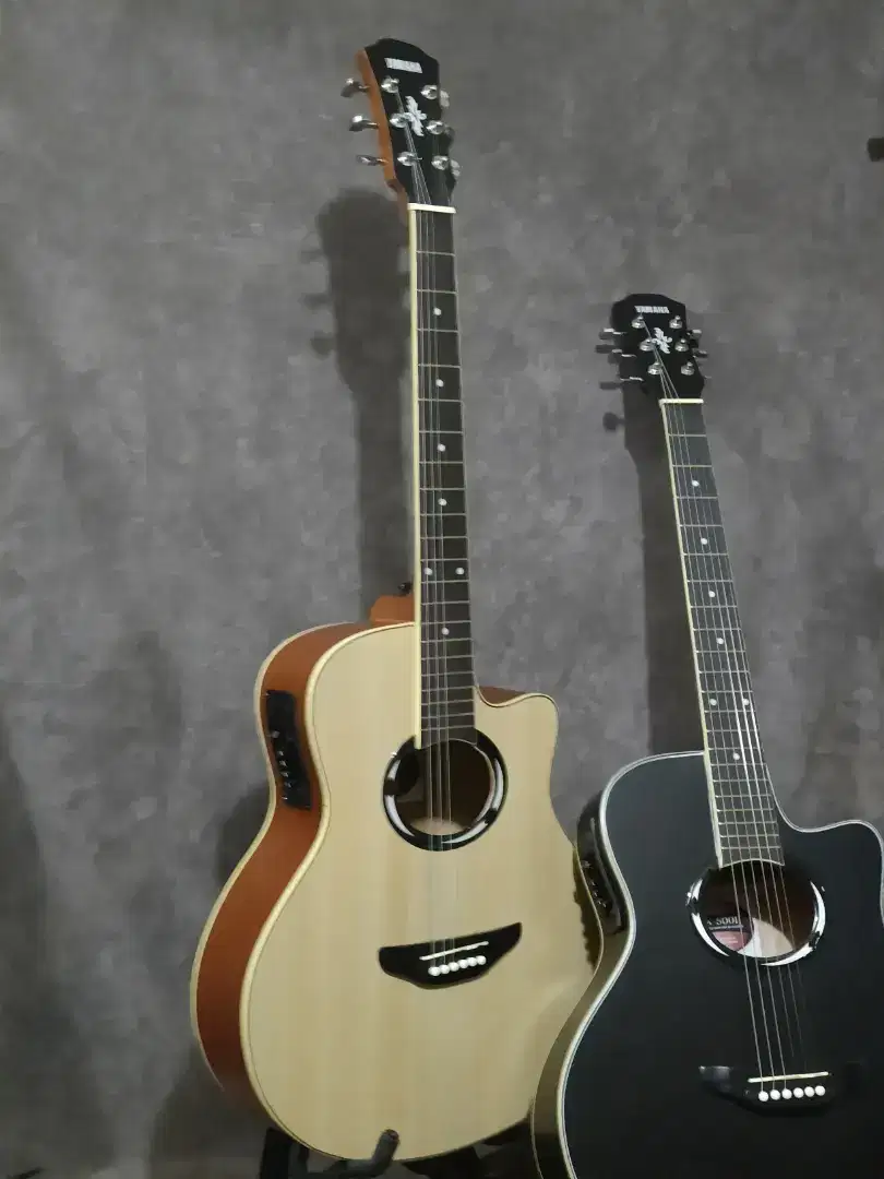 Gitar akustik elektrik Yamaha apx baru tanem besi siap antar cod