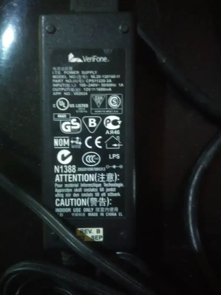 Laptop Adaptor  Charger Verifone
