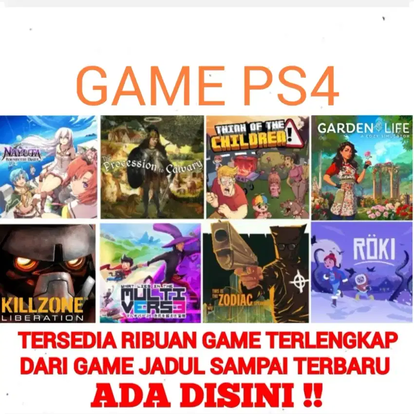 GAME PS4 (Baca Deskripsi) Mrh Terjangkau