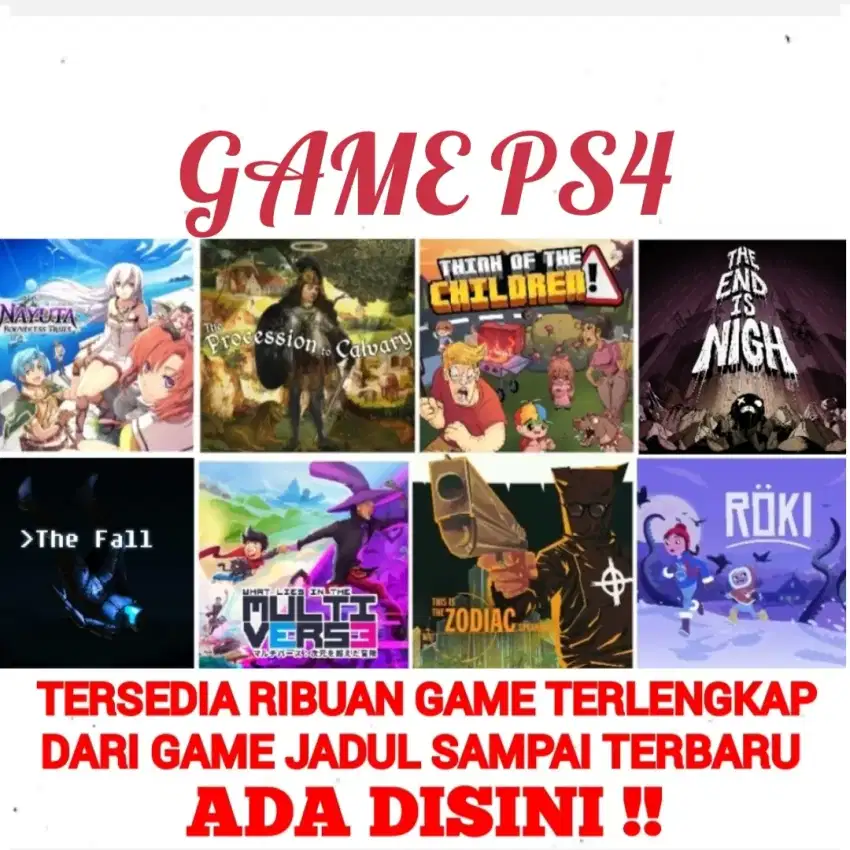 GAME PS4 (Baca Deskripsi) Murah Meriah Terjangkau