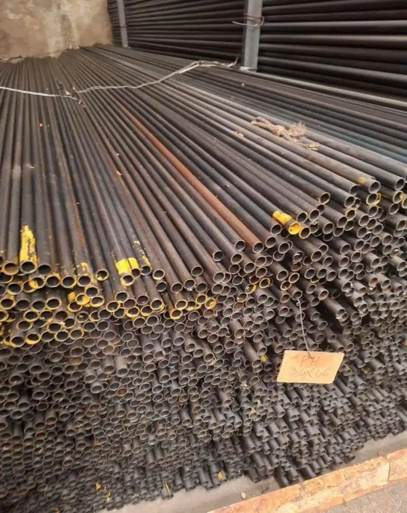 Pipa besi hitam redy banyak