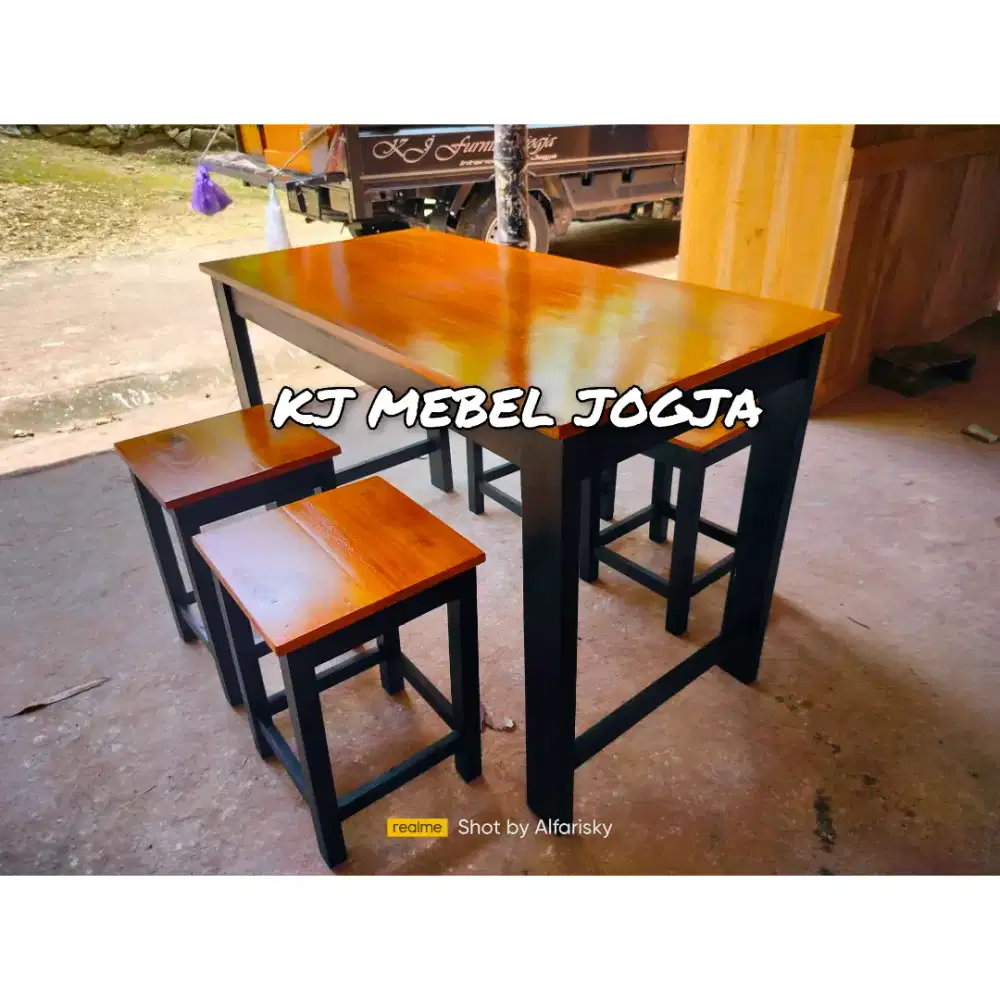 Promo meja kursi warung set