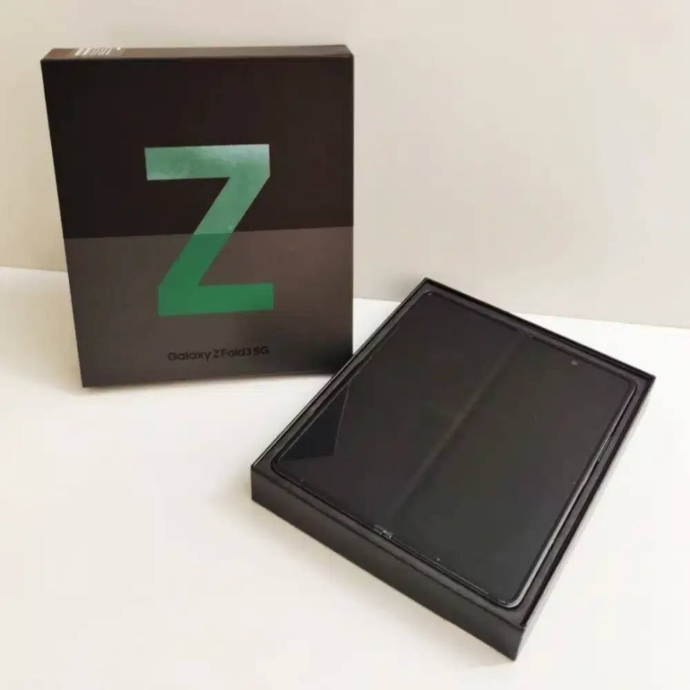 LIKE NEW !! TERMURAH SAMSUNG Z FOLD 3 - EX SEIN ! 12/256 PHANTOM GREEN