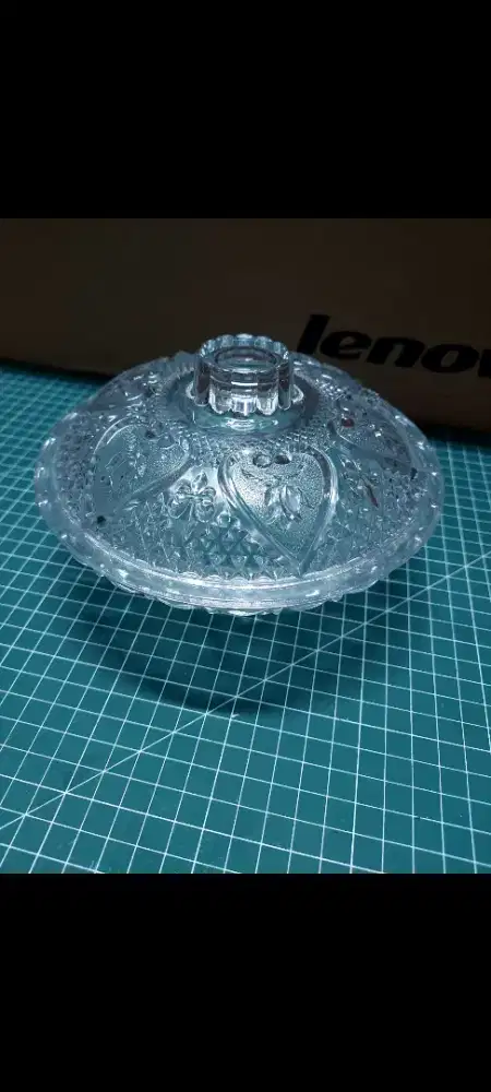 Wadah toples piring kristal Rosaline