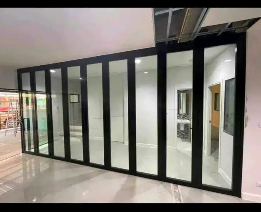 Kusen aluminium pintu jendela kaca