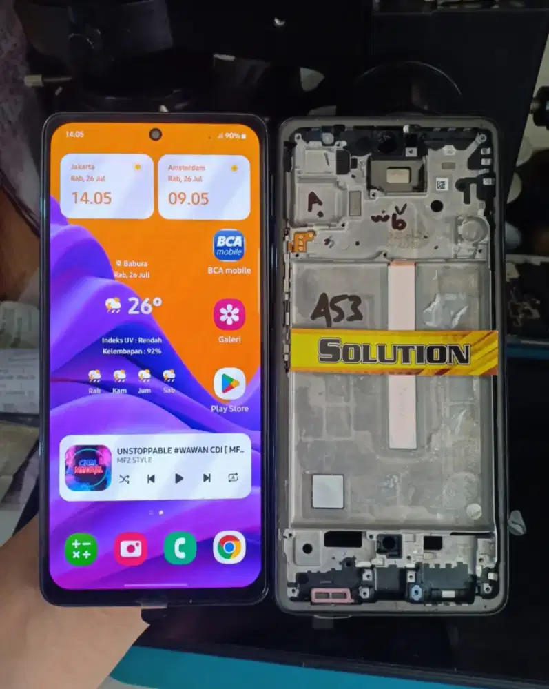 LCD TOUCHSCREEN SAMSUNG A53 5G ORI OLED + PASANG